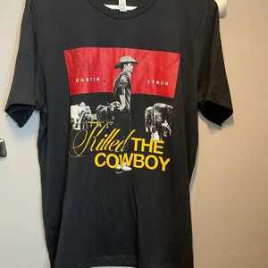 dustin lynch killed the cowboy size Lg T-shirt,short sleeve, blk
